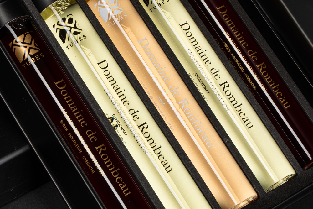 Giftbox | Domaine de Rombeau mix | 5 x 100 ML | Glas