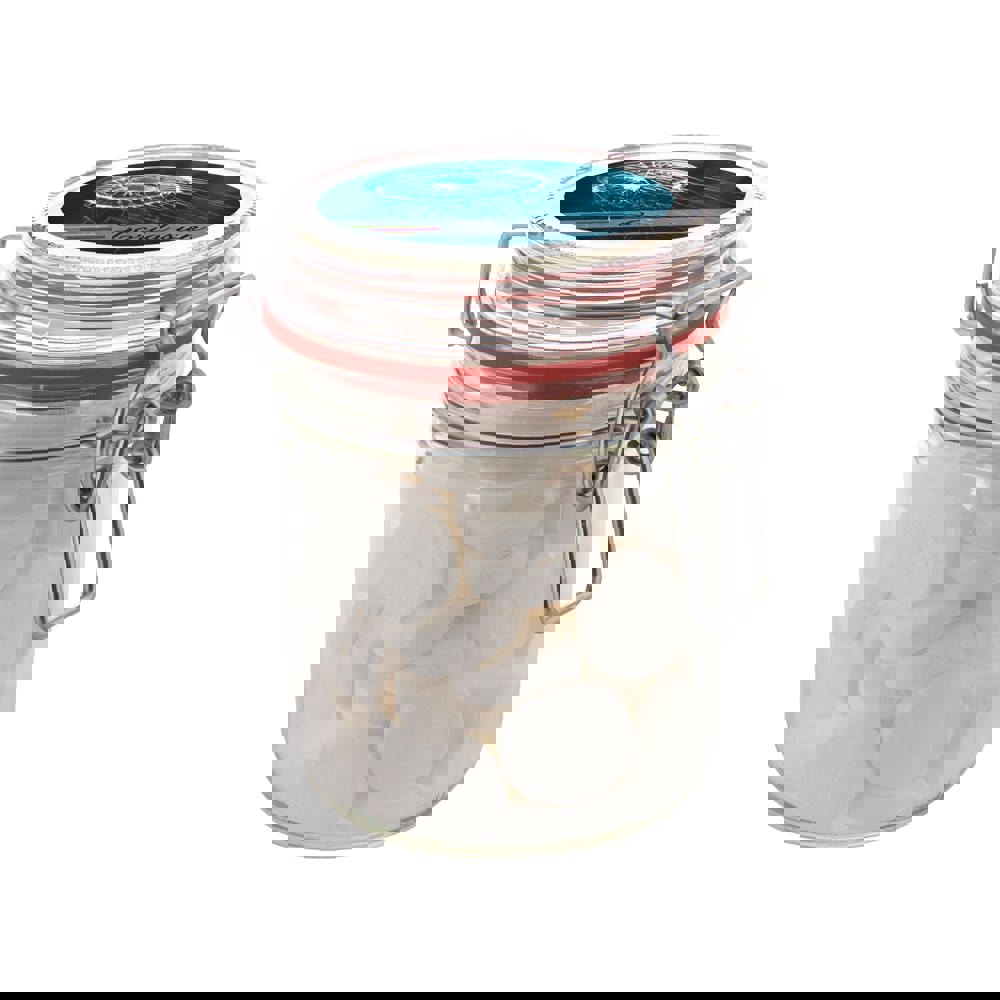 Weckpotje 0,4 liter, gevuld met snoep