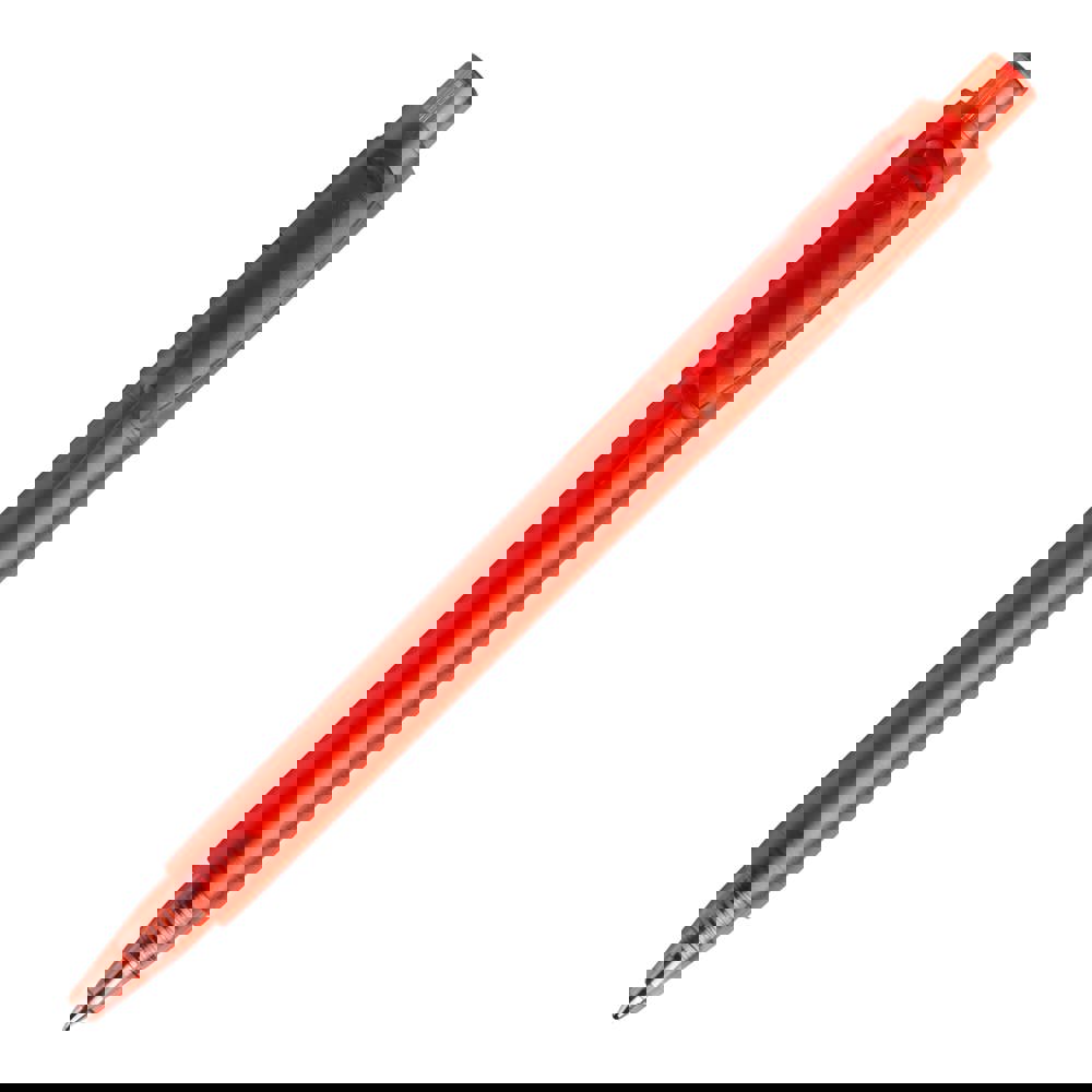 Balpen Baron '03 Happy Frosty - Transparant / Rood