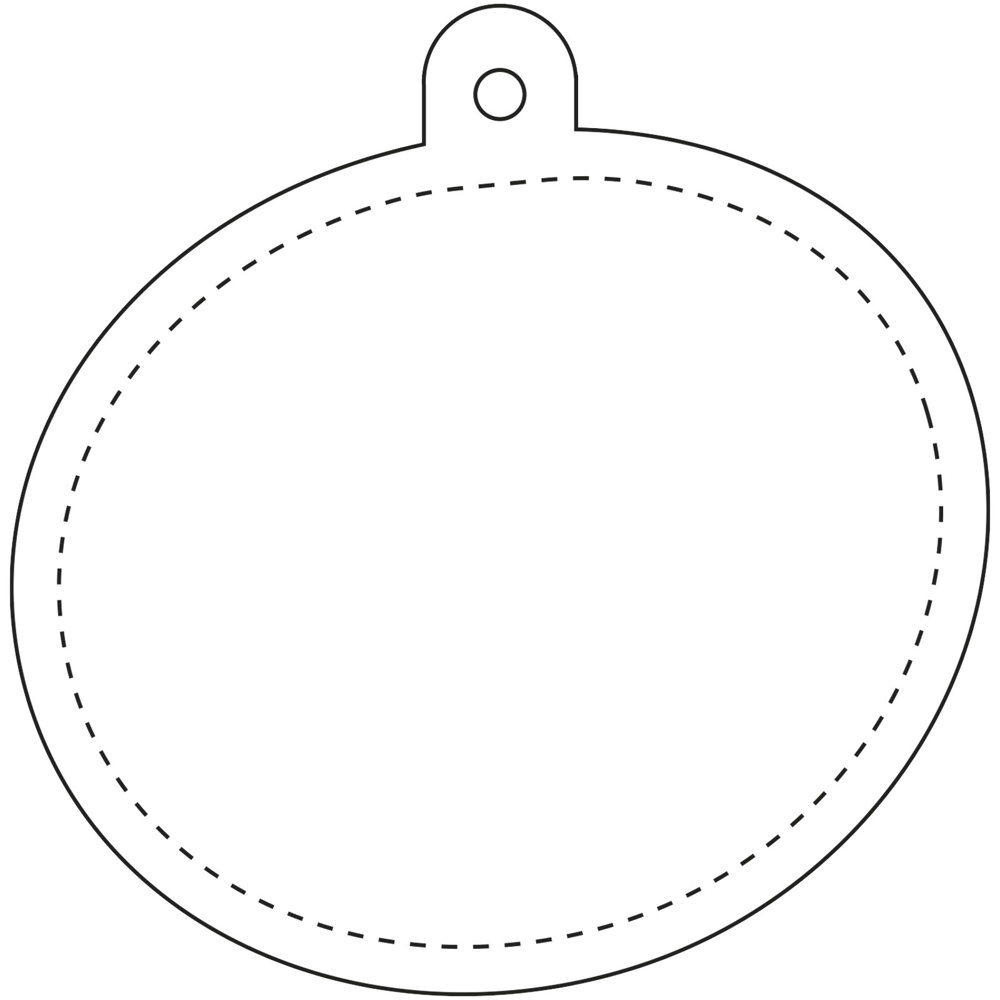RFX™ H-09 ovale reflecterende pvc hanger