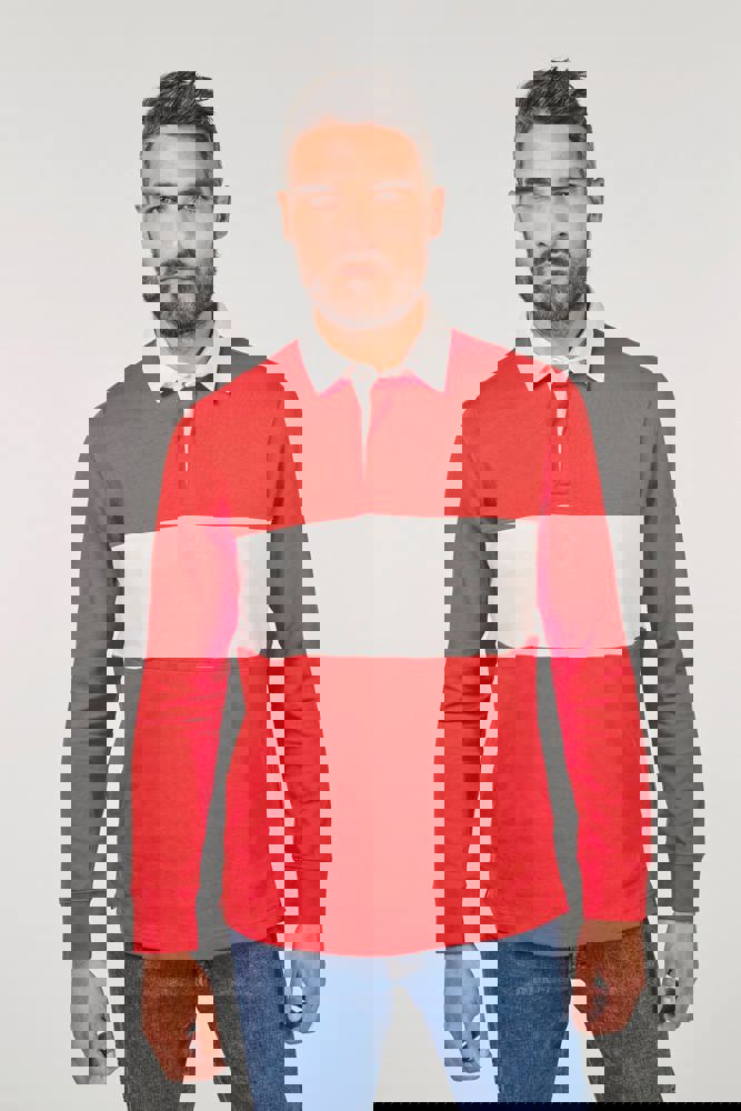 PA429 - Rugbypolo met lange mouwen