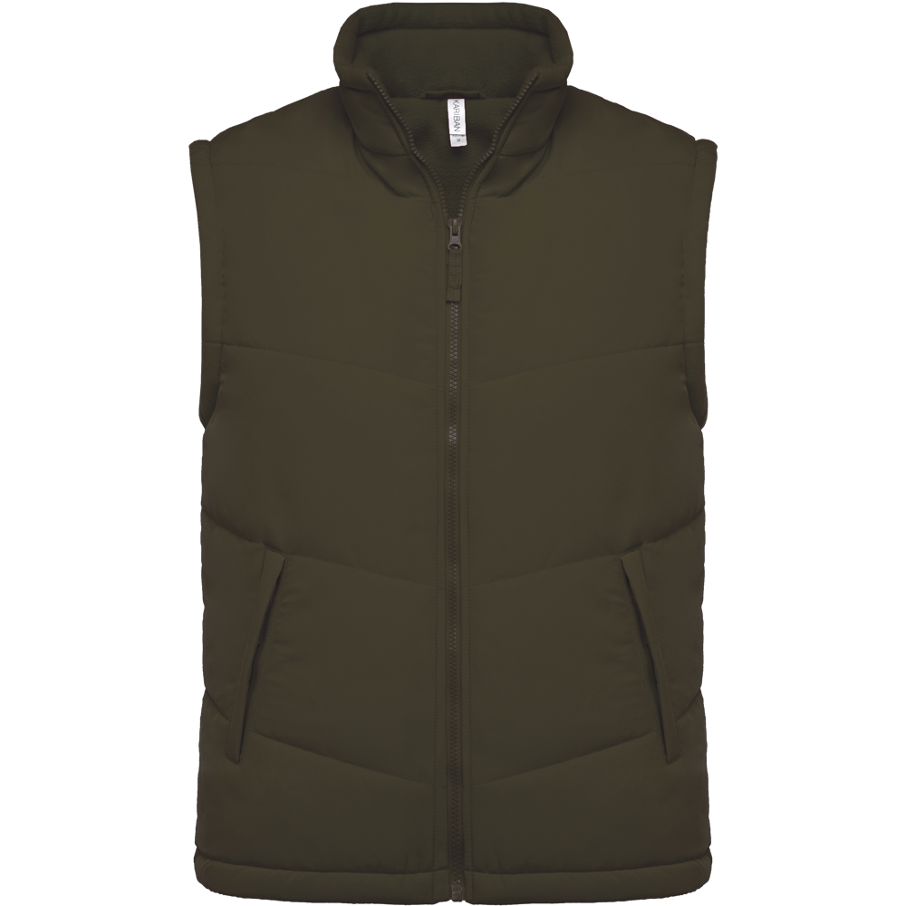 K6118 - Met fleece gevoerde bodywarmer - Mossy Green