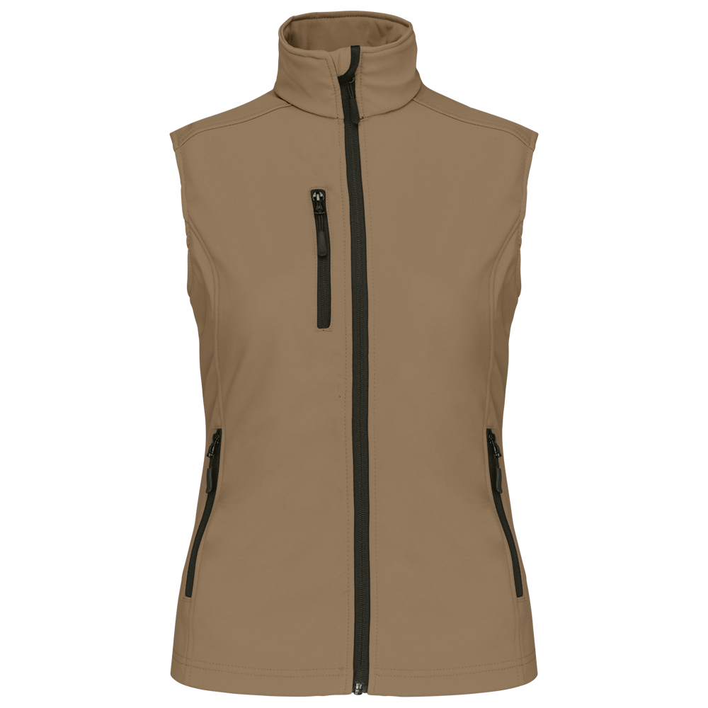 K404 - Dames softshell bodywarmer - Camel