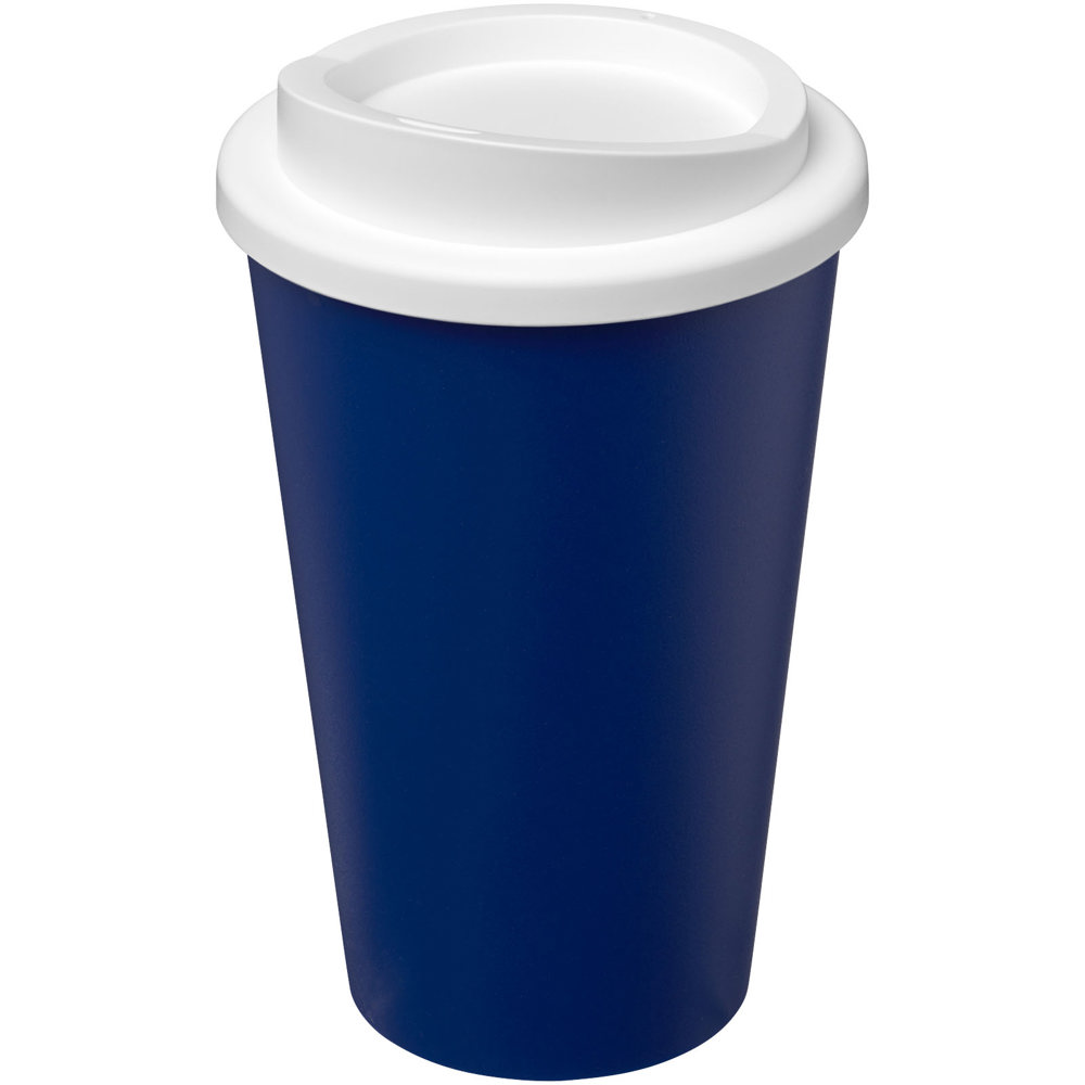 Americano® Eco 350 ml gerecyclede drinkbeker - Blauw, Wit