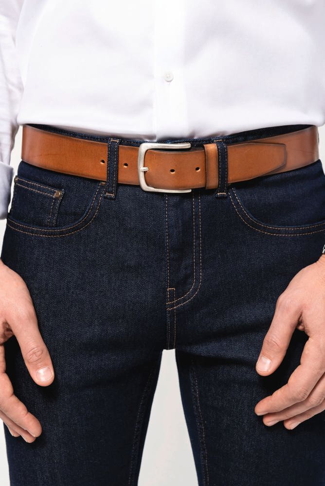 PK821 - Vintage lederen herenriem