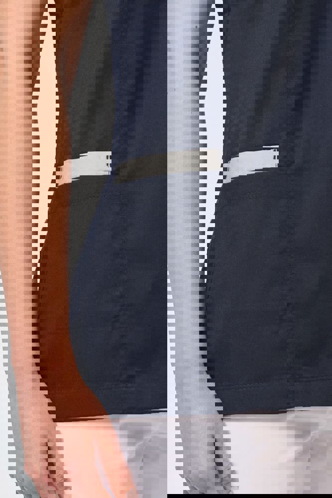 WK506C - Damesblouse in polykatoen met drukknopen