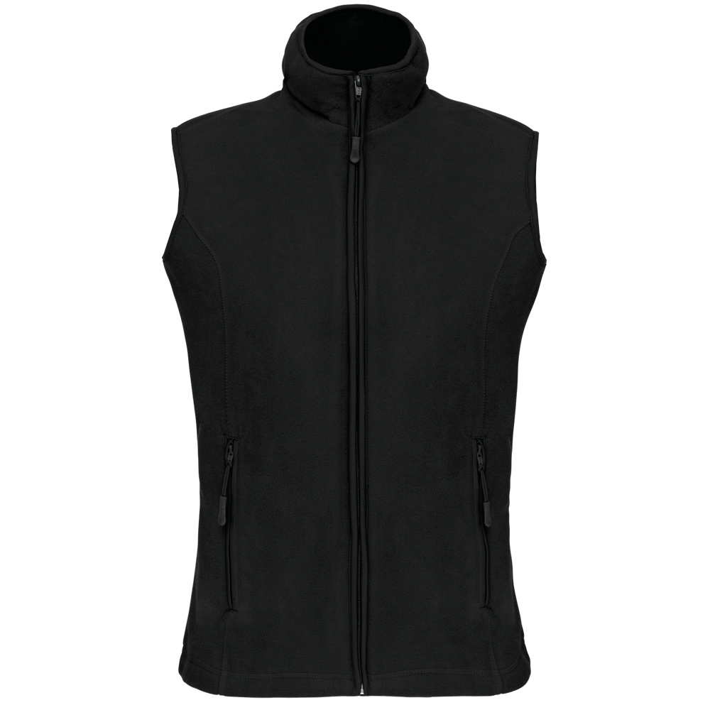 - Bodywarmer van microfleece dames - Black