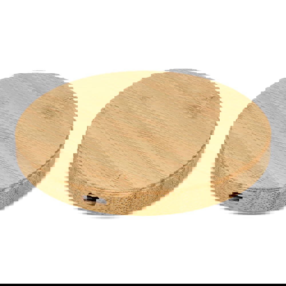 Draadloze oplader bamboe 15W