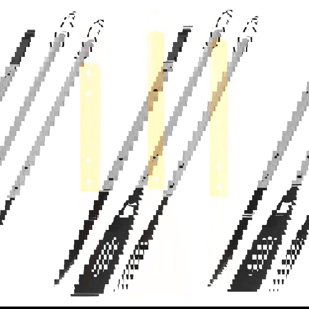 Barbecue gereedschapsset hout