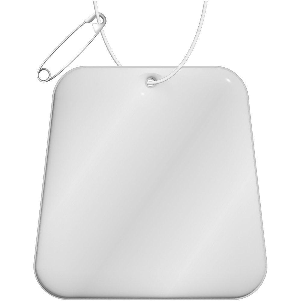 RFX™ H-09 reflecterende pvc hanger met trapezium - Wit