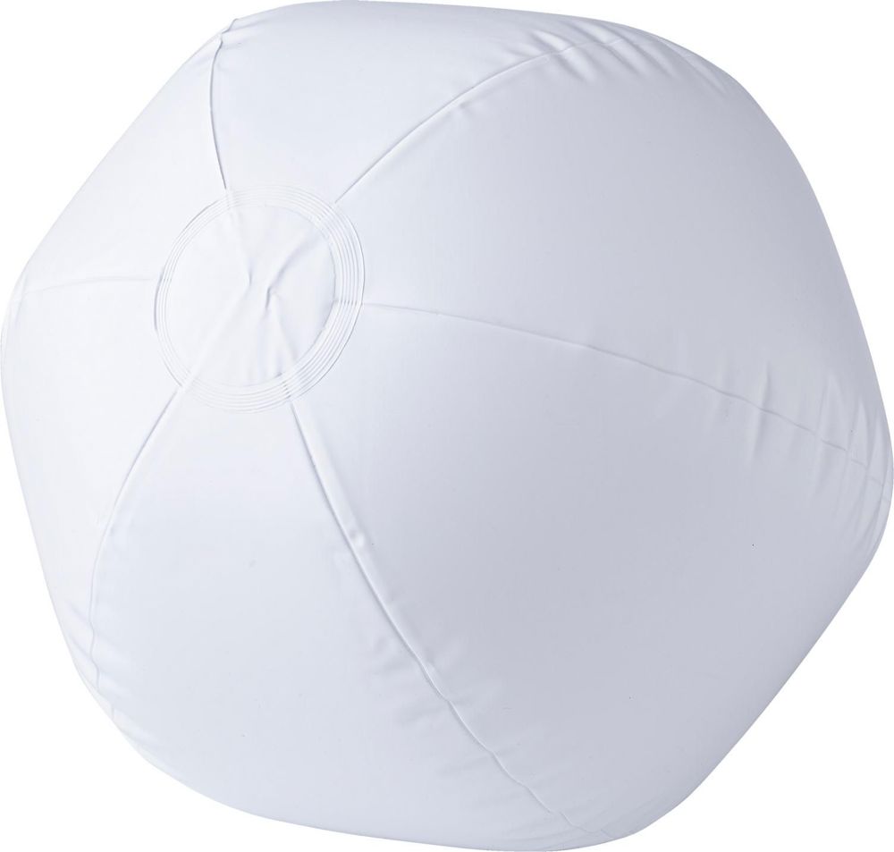 Ballon de plage gonflable en PVC Lola - Wit