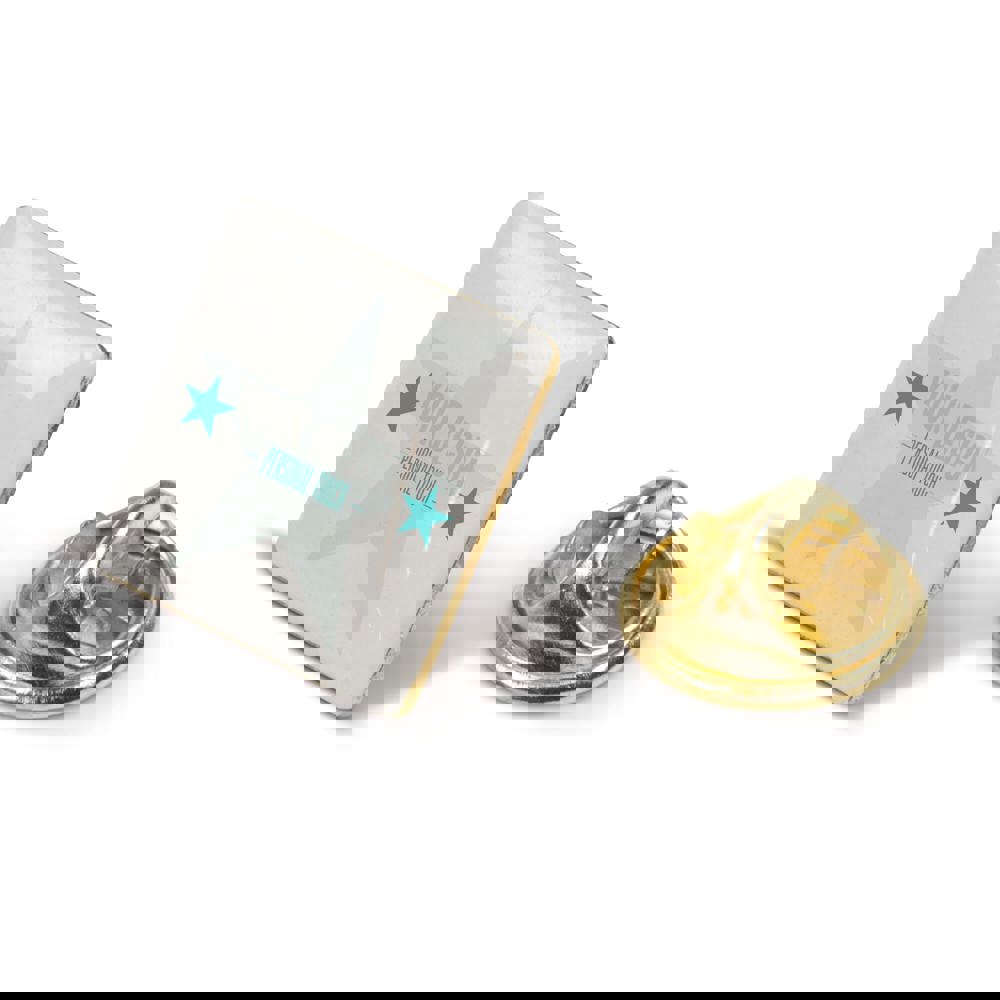 Badge metalen pin 15x15mm