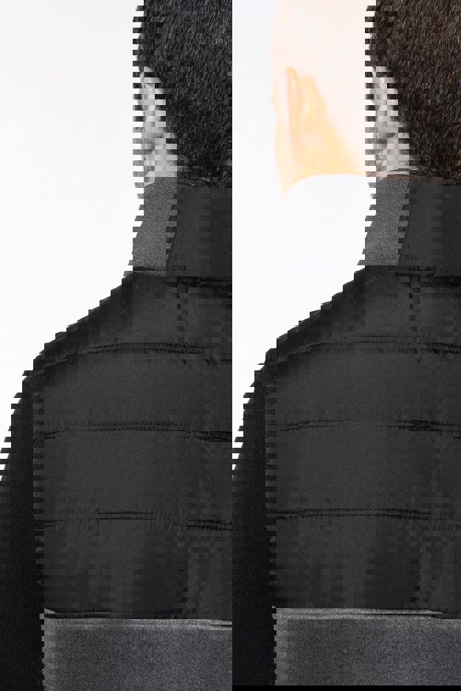 K6170 - Herenbodywarmer in twee stoffen