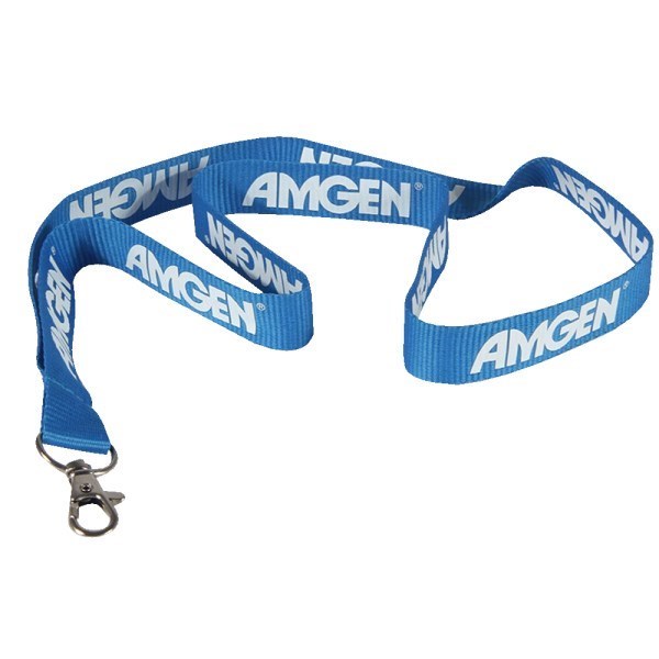 Lanyard polyester met metalen haak 9 x 1,5 cm