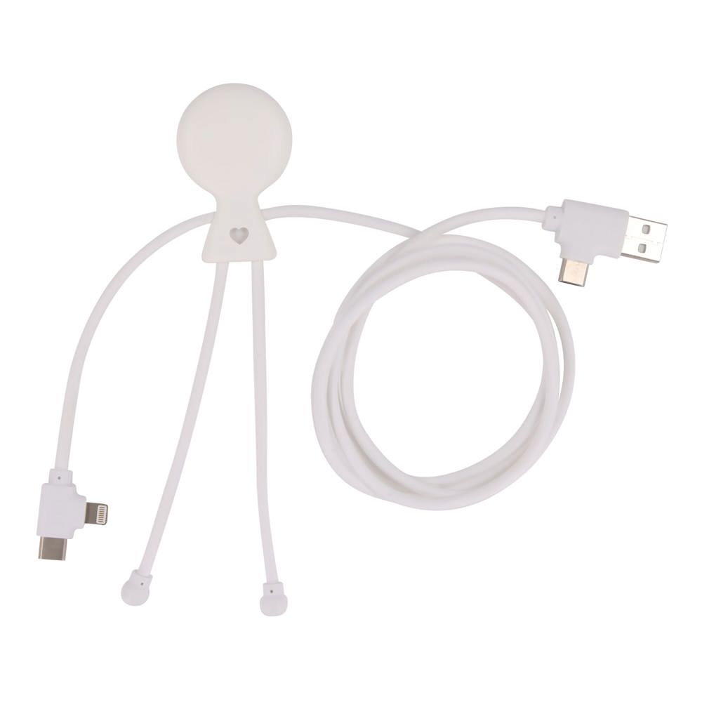 2089 | Xoopar Mr. Bio Long Power Delivery Oplaadkabel - Wit