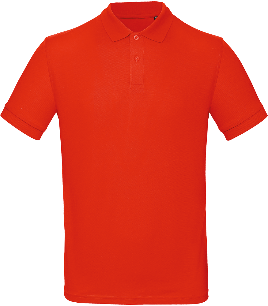 - Men's organic polo shirt - Fire Red