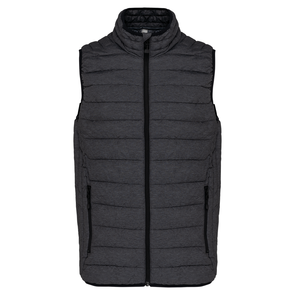 K6113 - Men’s lightweight sleeveless down jacket - Marl Dark Grey