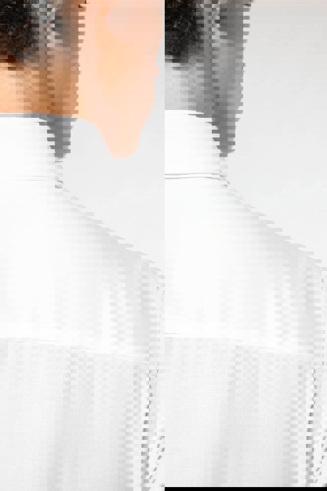 K522C - Getailleerd heren non-iron overhemd lange mouwen