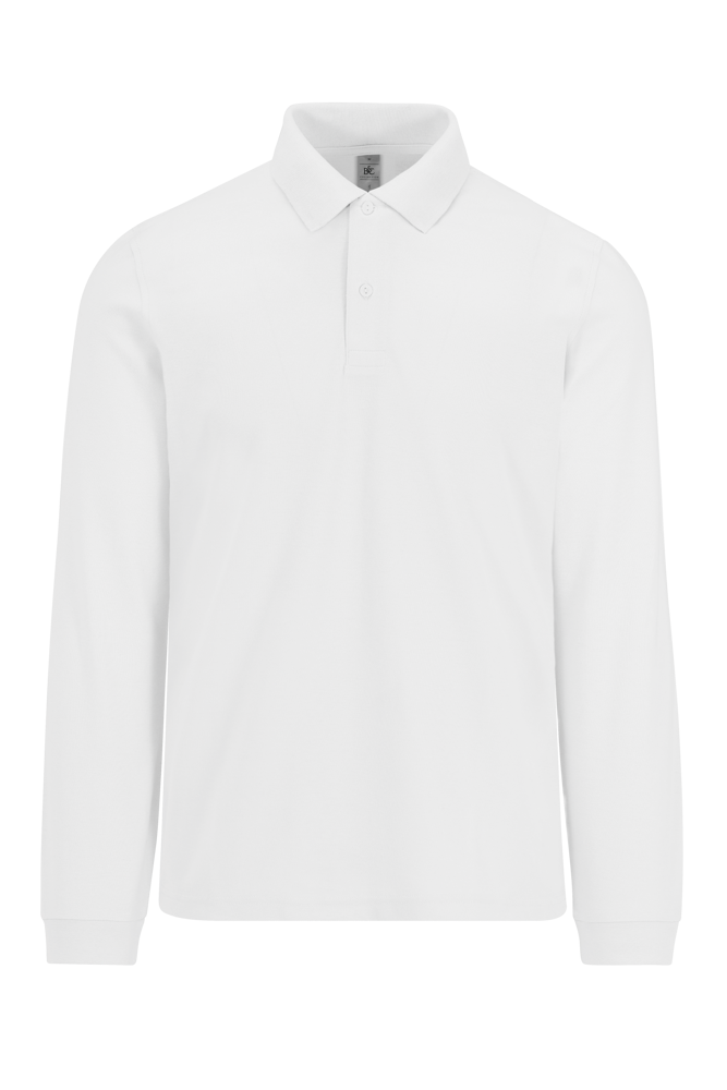 CGPU427 - MY POLO 210 Heren lange mouwen - White