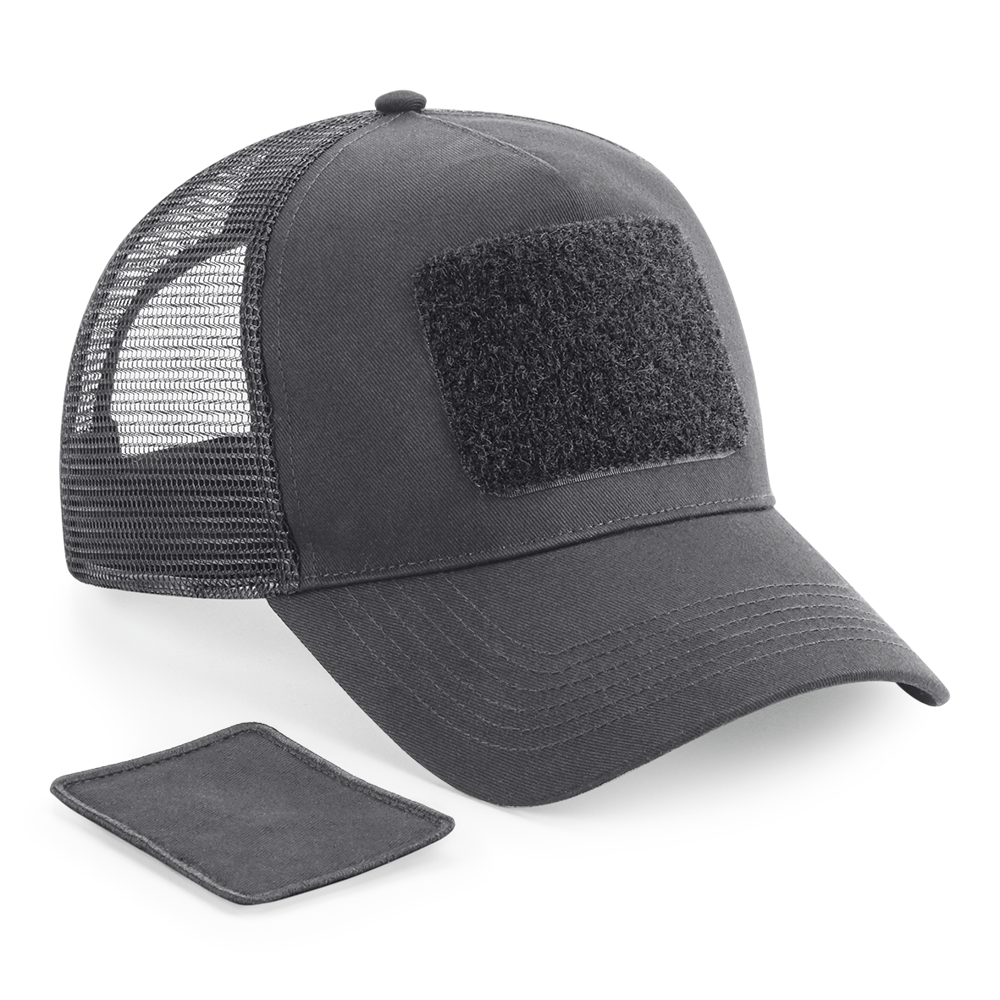 B641 - Meshpet, verstelbaar aan de achterkant met afneembare patch. - Graphite Grey