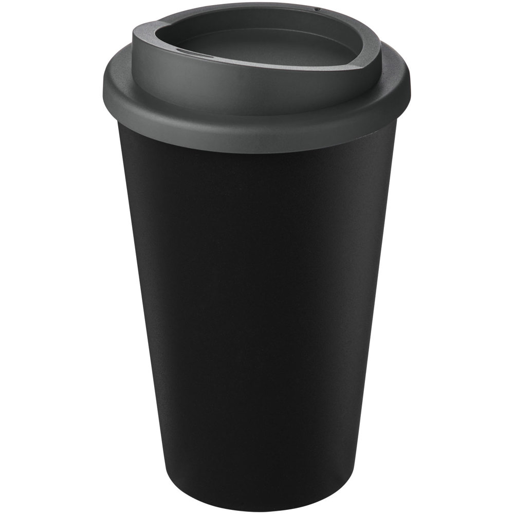 Americano® Eco 350 ml gerecyclede drinkbeker - Zwart, Grijs