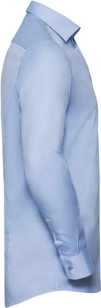 RU964M - Herringbone overhemd met lange mouwen