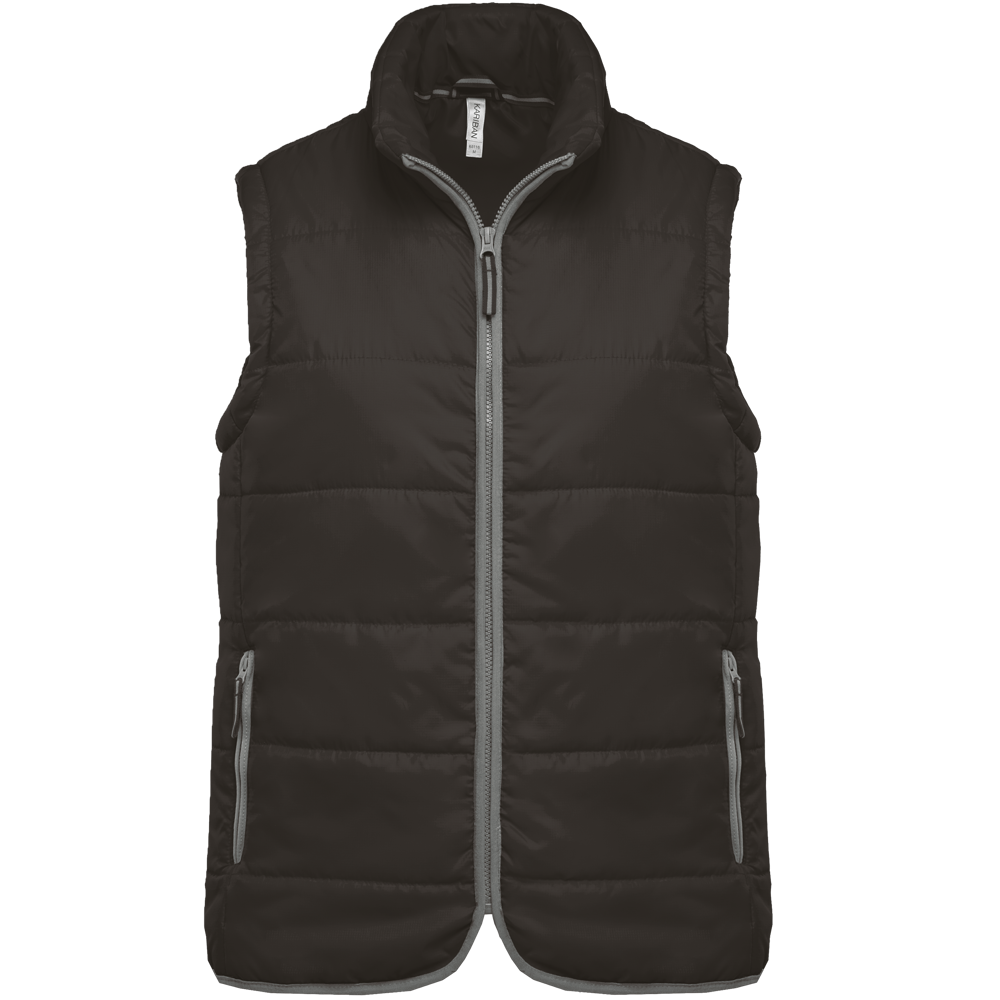K6116 - Gewatteerde bodywarmer - Dark Grey